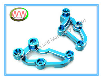 Bagian aluminium 6061 T6 untuk pusat mesin CNC dengan anodisasi sian